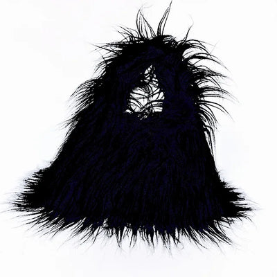 Fashion Faux Fur Women Shoulder Bags Y2K Korean Fashion Plush Handbags Luxury Tote Soft Warm Winter Hairy Purse