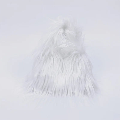 Fashion Faux Fur Women Shoulder Bags Y2K Korean Fashion Plush Handbags Luxury Tote Soft Warm Winter Hairy Purse