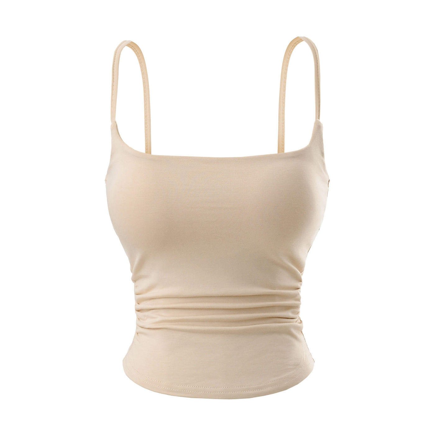 Chest cushion pleated camisole vest