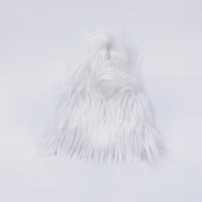 Fashion Faux Fur Women Shoulder Bags Y2K Korean Fashion Plush Handbags Luxury Tote Soft Warm Winter Hairy Purse