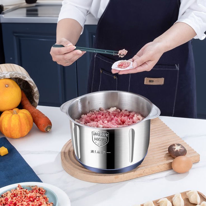 Copy of Electric Meat Grinders, 5L Food Processor, Stainless Steel Multifunctional Vegetable Slicer, Kitchen Chopper & Mixer