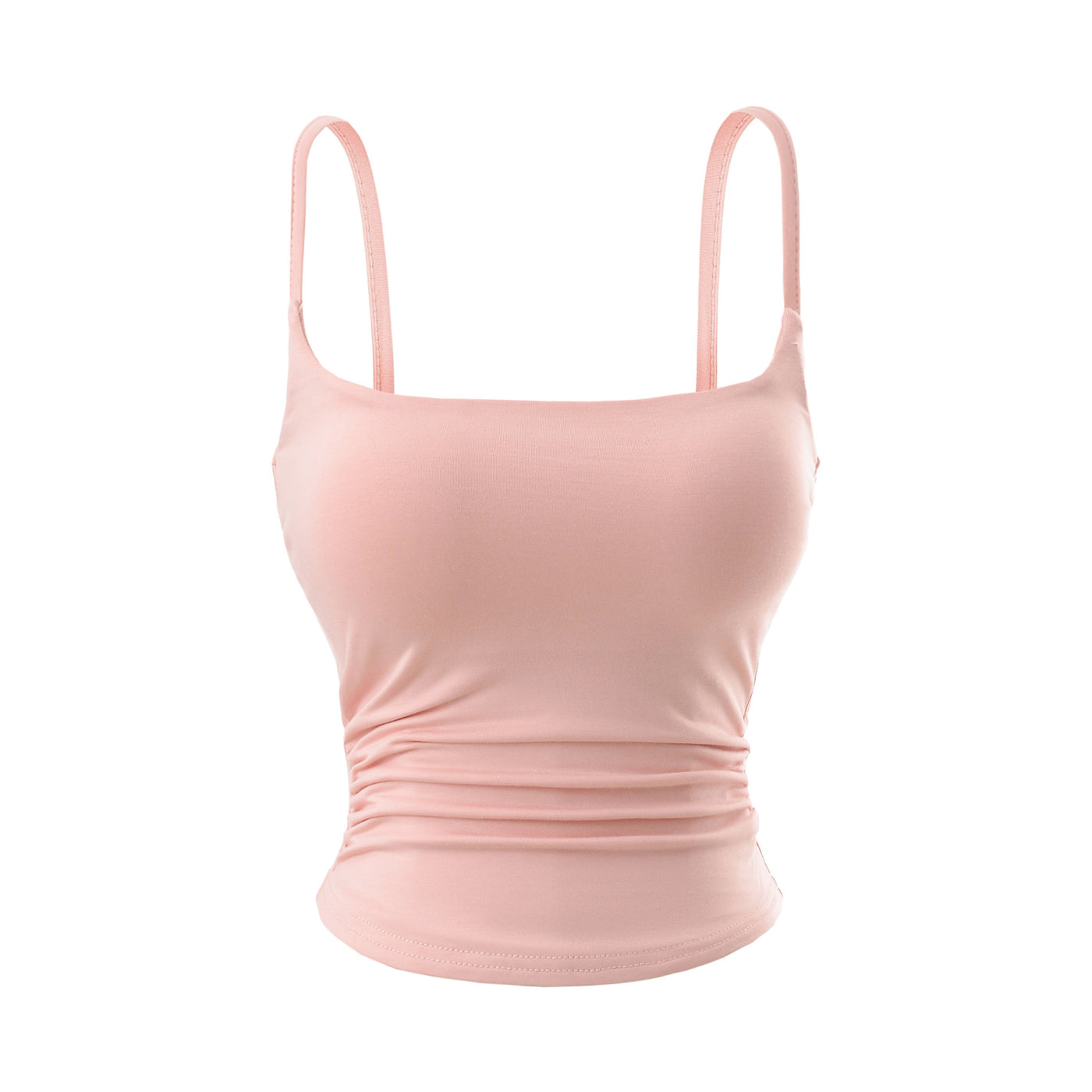Chest cushion pleated camisole vest