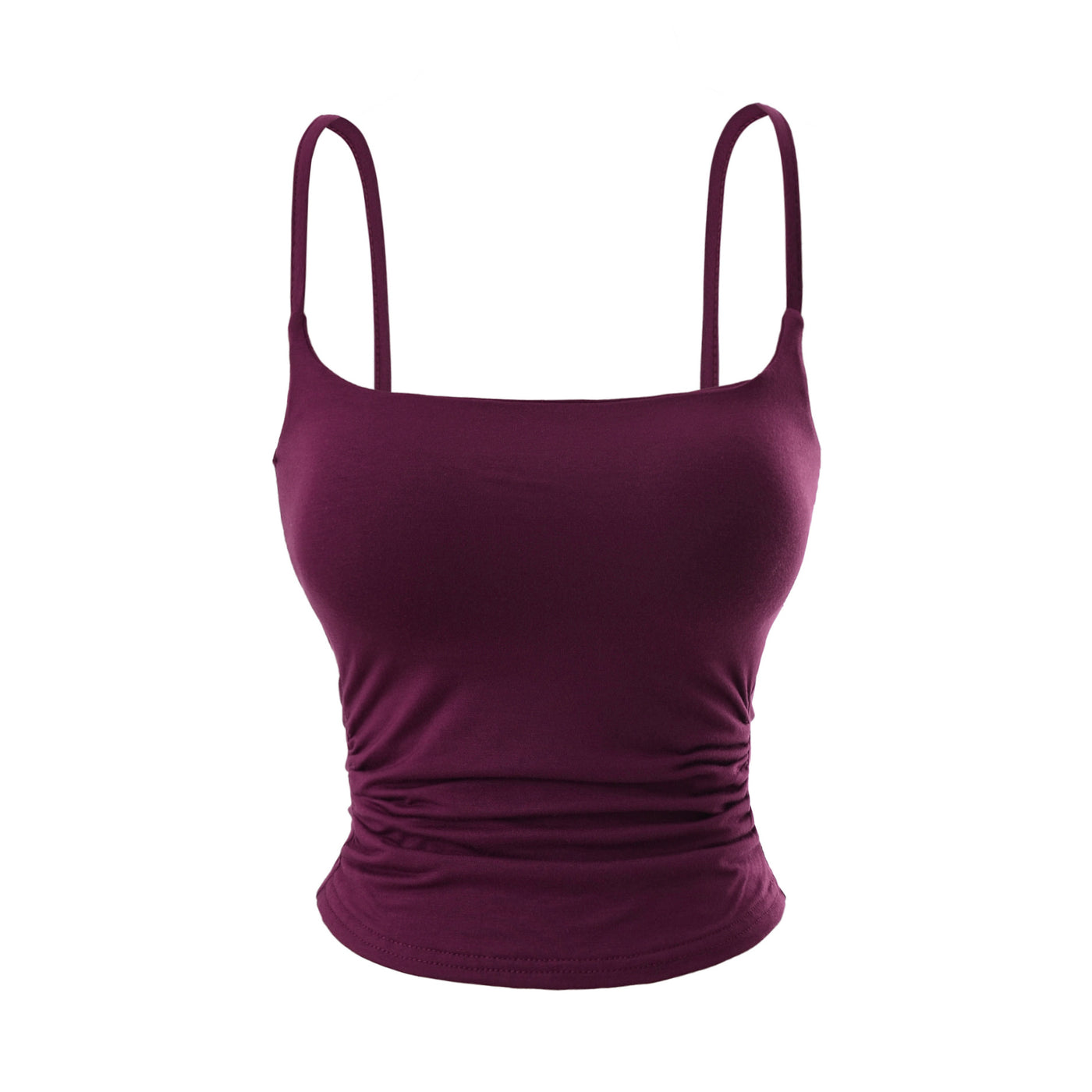 Chest cushion pleated camisole vest
