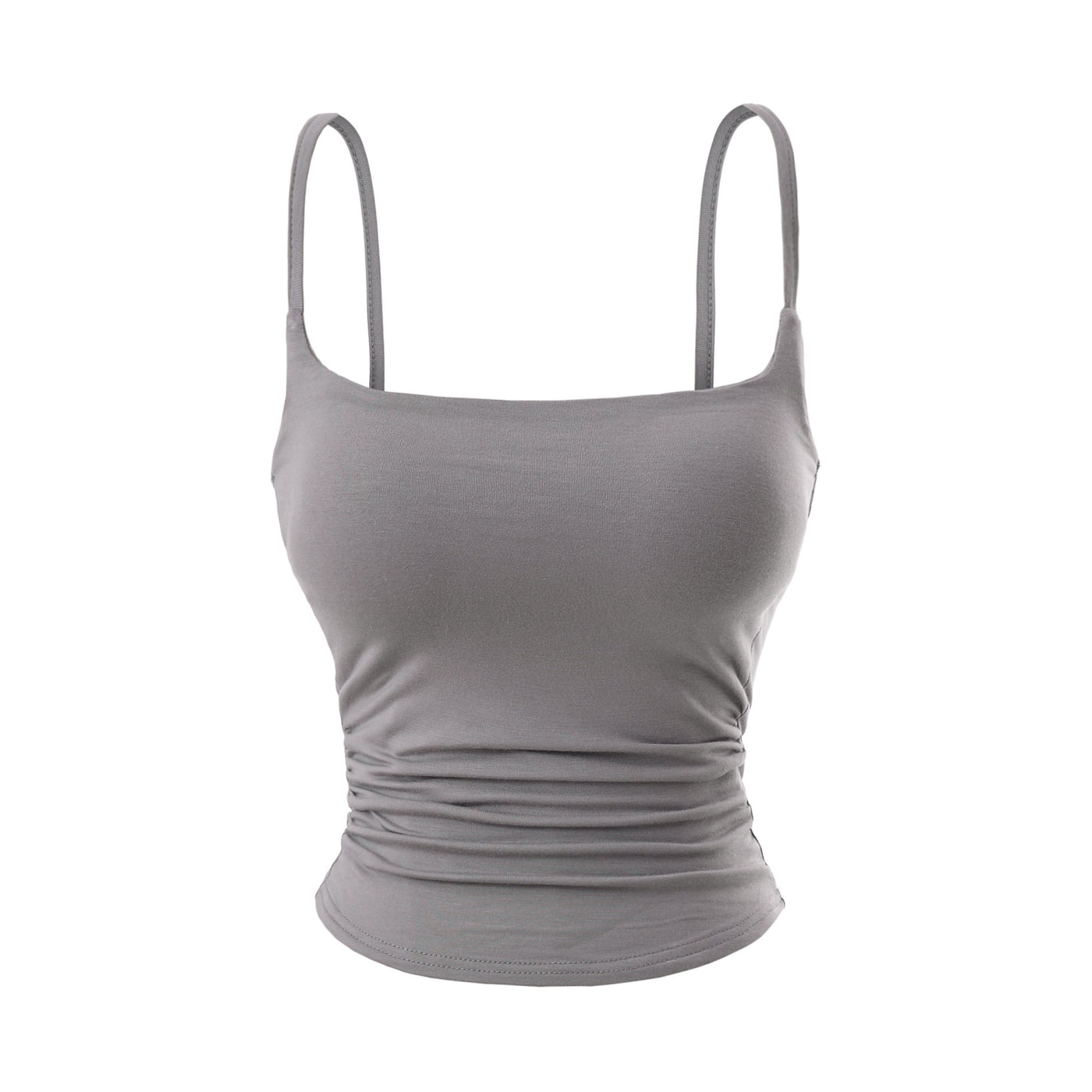 Chest cushion pleated camisole vest