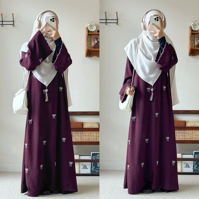 Butterfly Knot Embroidered Dress
