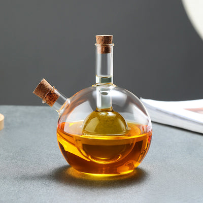 Kitchen Storage Sealed Bottles, Double-layer 2-in-1 Glass Bottles, Oil, Vinegar, Sauce, Seasoning Bottles, Kitchen Tools