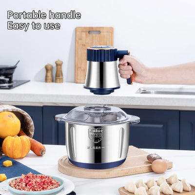 Copy of Electric Meat Grinders, 5L Food Processor, Stainless Steel Multifunctional Vegetable Slicer, Kitchen Chopper & Mixer