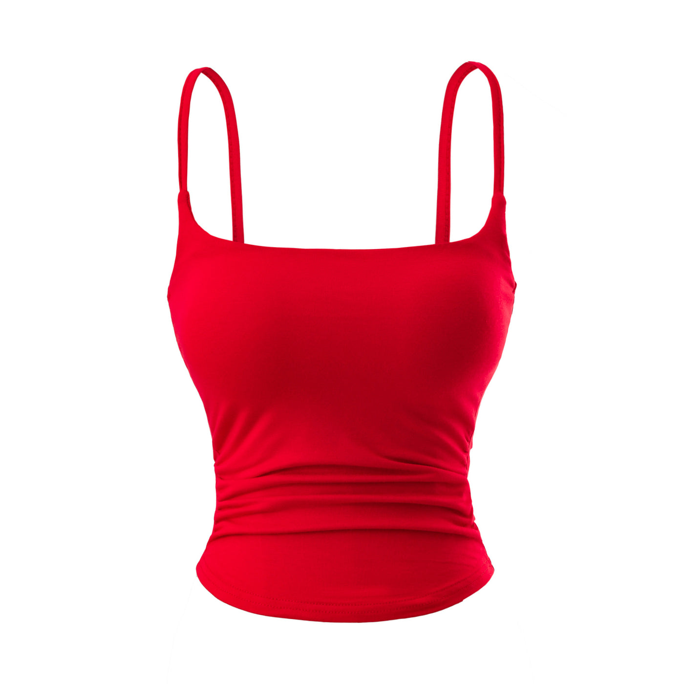 Chest cushion pleated camisole vest